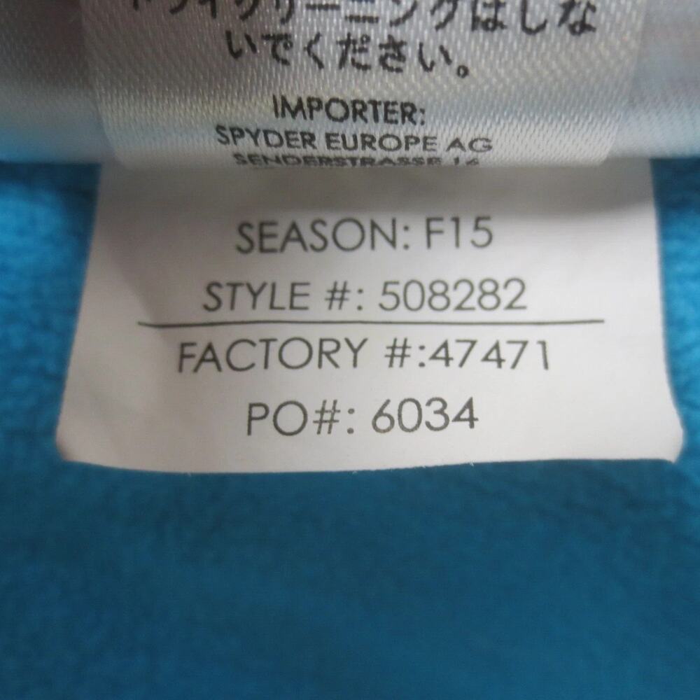 Spyder Endure Core Sweater Jacket Women's Riviera Blue Zip Pockets 508282 XL - Picture 9 of 11
